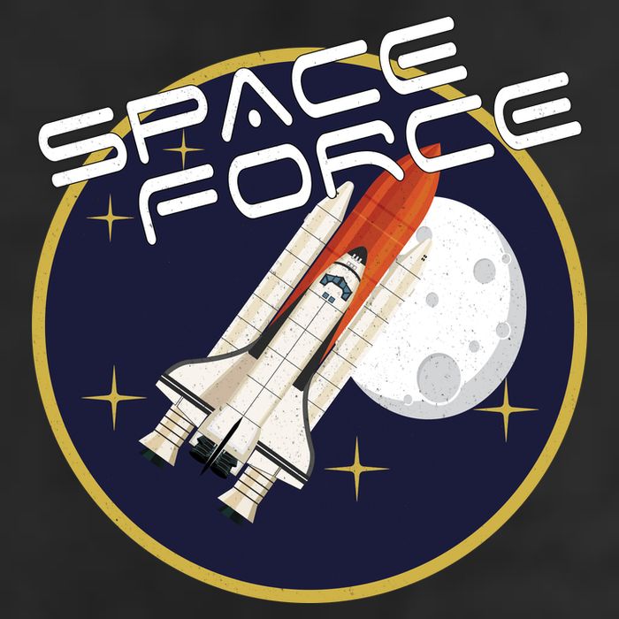 USSF United States Space Force Rocketship Emblem Adult Drive Performance Visor
