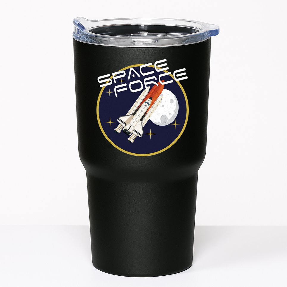 USSF United States Space Force Rocketship Emblem Tumbler