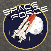 USSF United States Space Force Rocketship Emblem Cotton Canvas Backpack