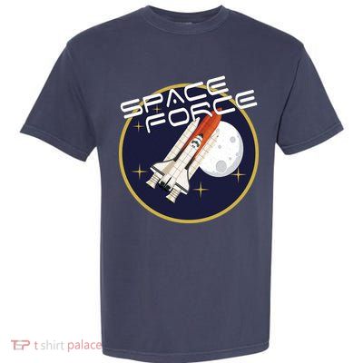 USSF United States Space Force Rocketship Emblem Garment-Dyed Heavyweight T-Shirt