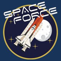 USSF United States Space Force Rocketship Emblem Garment-Dyed Heavyweight T-Shirt