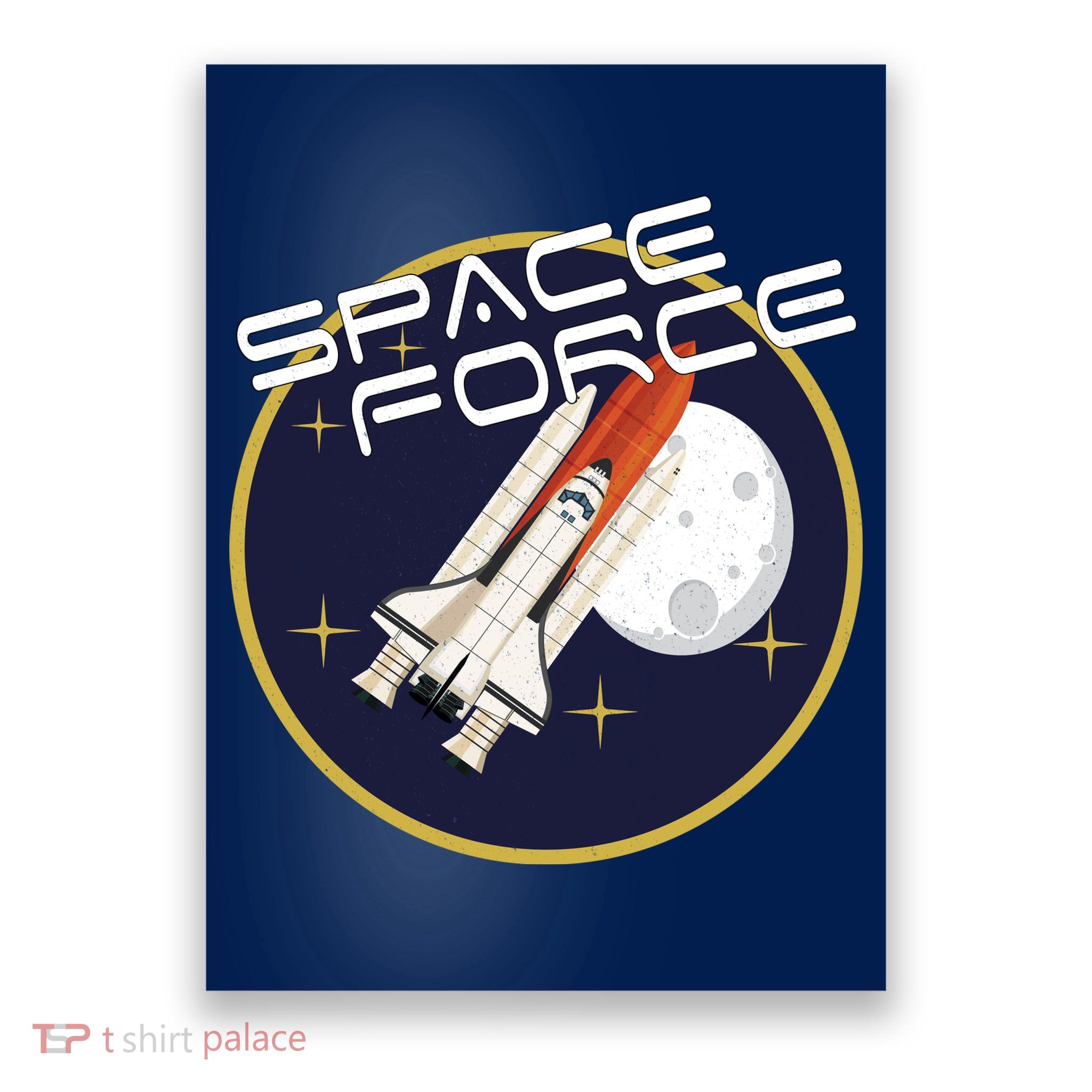 USSF United States Space Force Rocketship Emblem Poster
