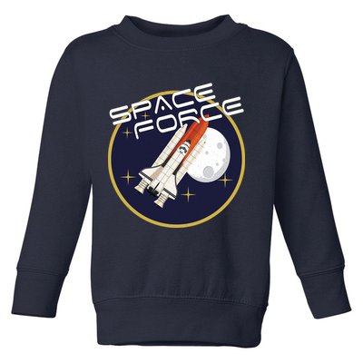USSF United States Space Force Rocketship Emblem Toddler Sweatshirt