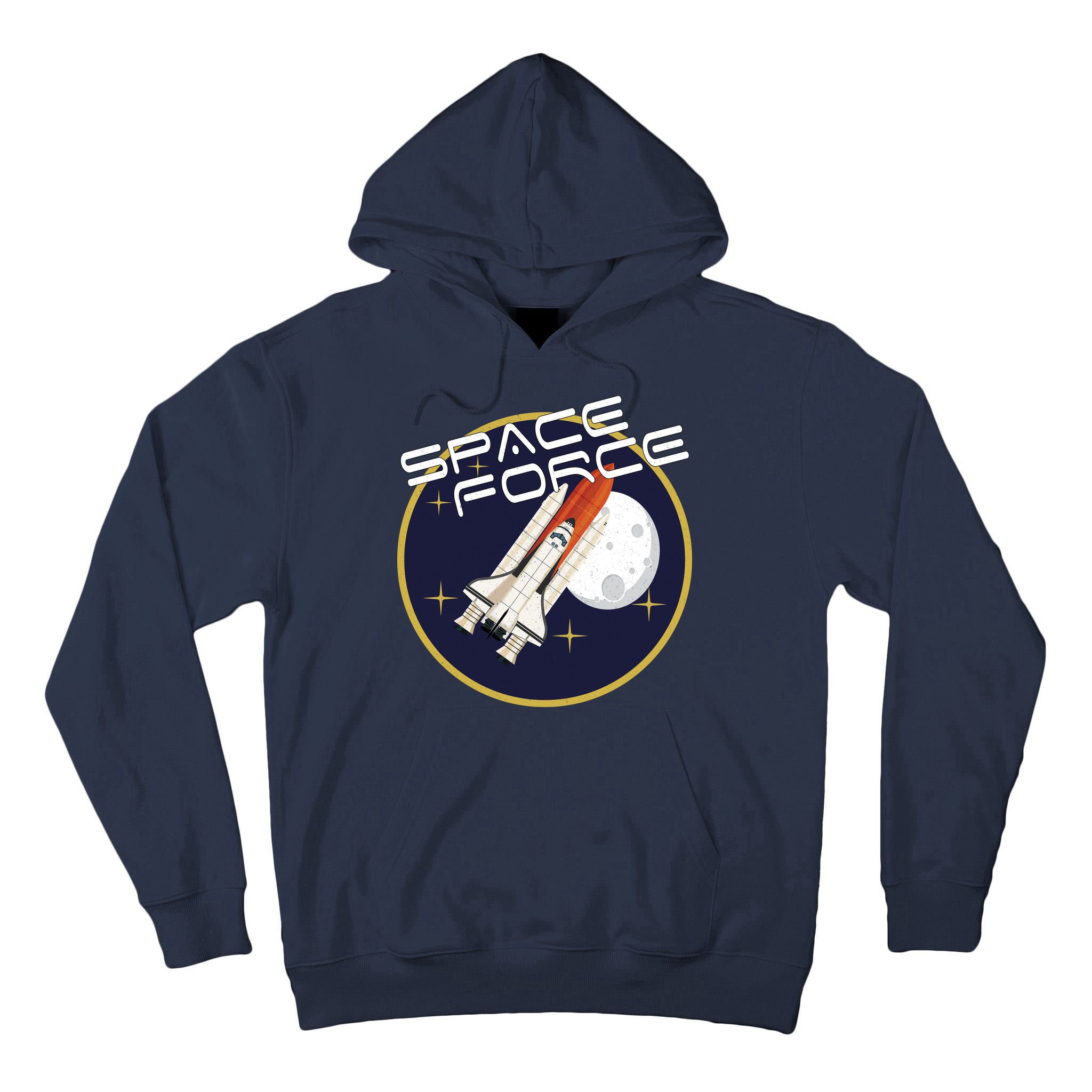 USSF United States Space Force Rocketship Emblem Tall Hoodie