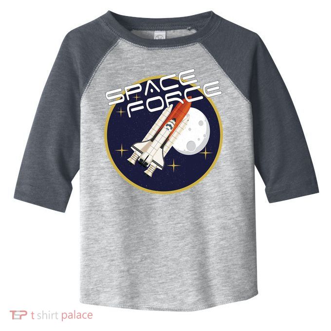USSF United States Space Force Rocketship Emblem Toddler Fine Jersey T-Shirt
