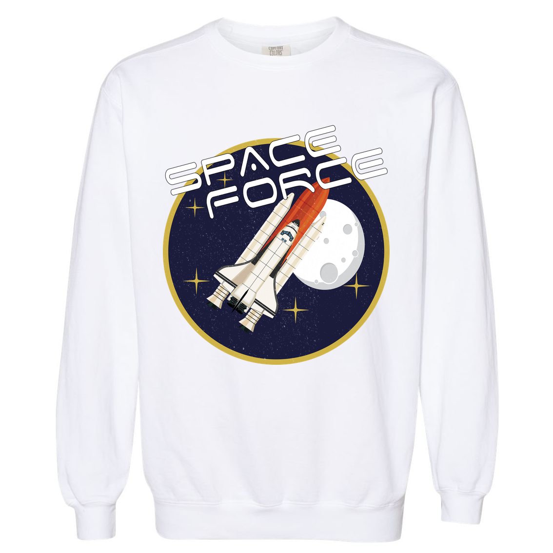 USSF United States Space Force Rocketship Emblem Garment-Dyed Sweatshirt