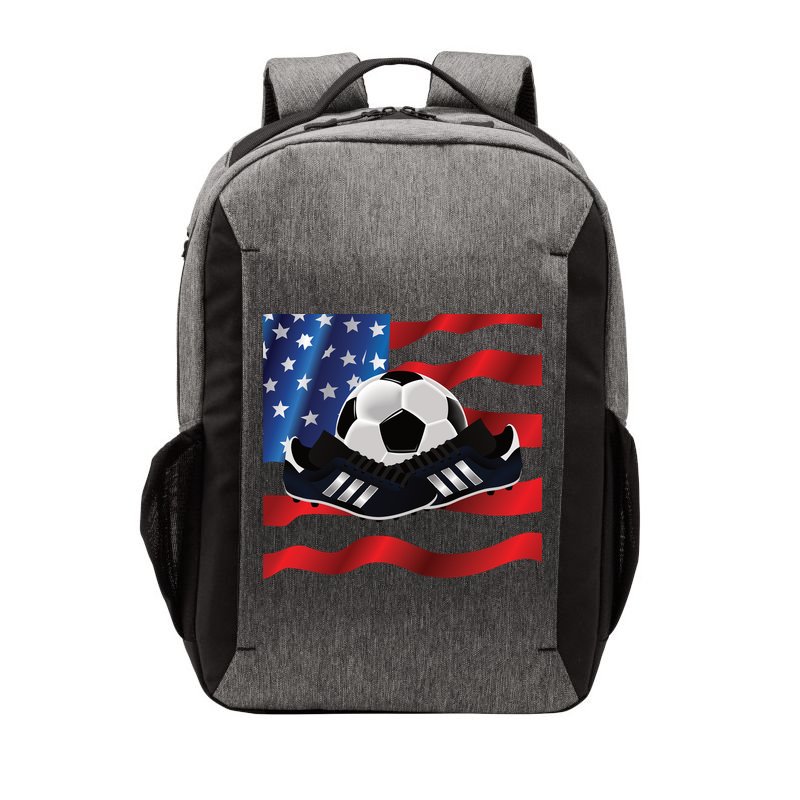 US Soccer Fan Team USA Ball Flag Vector Backpack