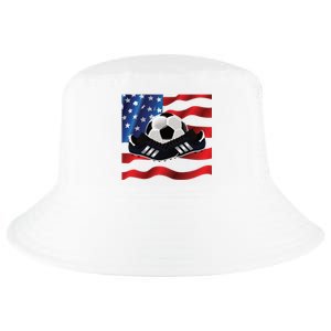 US Soccer Fan Team USA Ball Flag Cool Comfort Performance Bucket Hat