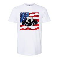 US Soccer Fan Team USA Ball Flag Softstyle CVC T-Shirt