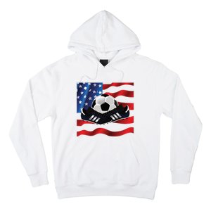 US Soccer Fan Team USA Ball Flag Hoodie