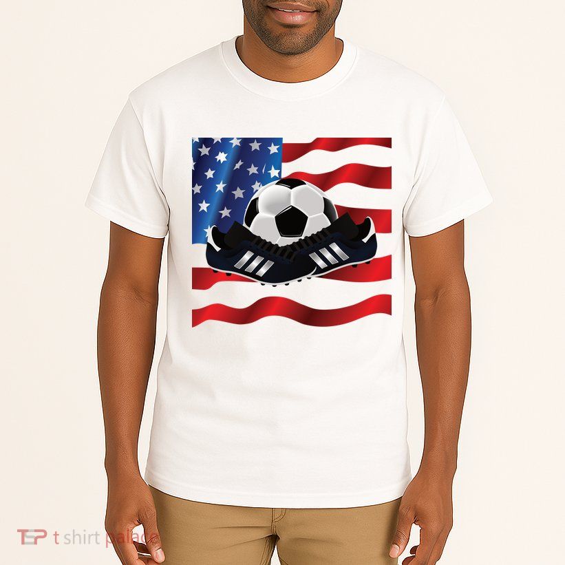 US Soccer Fan Team USA Ball Flag Tall T-Shirt
