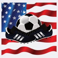 US Soccer Fan Team USA Ball Flag Adult Drive Performance Visor