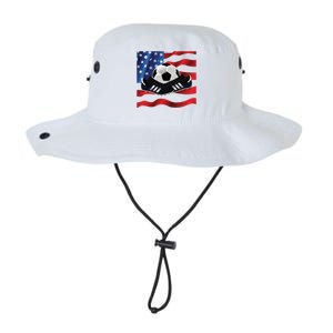 US Soccer Fan Team USA Ball Flag Legacy Cool Fit Booney Bucket Hat