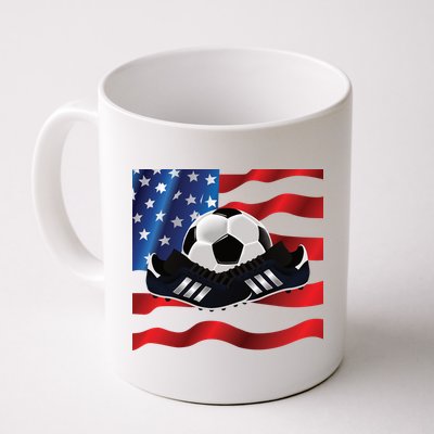 US Soccer Fan Team USA Ball Flag Mug