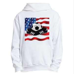 US Soccer Fan Team USA Ball Flag Urban Pullover Hoodie