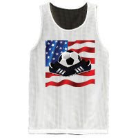 US Soccer Fan Team USA Ball Flag Mesh Reversible Basketball Jersey Tank