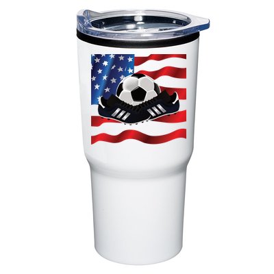US Soccer Fan Team USA Ball Flag Tumbler