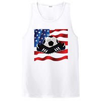 US Soccer Fan Team USA Ball Flag PosiCharge Competitor Tank