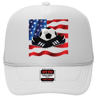 US Soccer Fan Team USA Ball Flag Trucker Hat