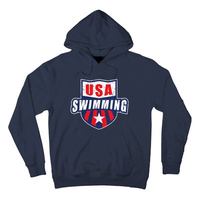 USA Swimming Team Sports Athlete US Swim Aquatic Design Hoodie