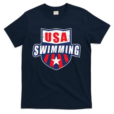 USA Swimming Team Sports Athlete US Swim Aquatic Design T-Shirt