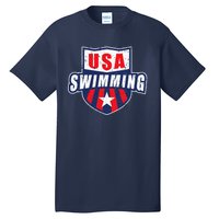 USA Swimming Team Sports Athlete US Swim Aquatic Design Tall T-Shirt