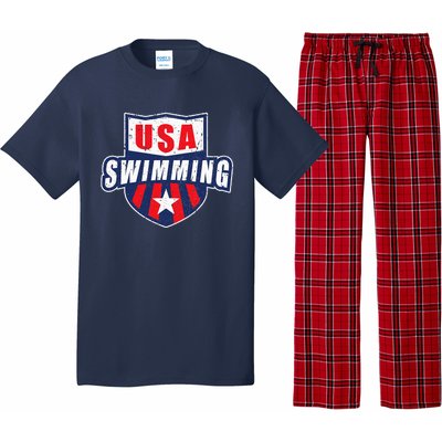 USA Swimming Team Sports Athlete US Swim Aquatic Design Pajama Set