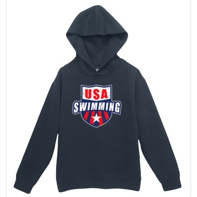 USA Swimming Team Sports Athlete US Swim Aquatic Design Urban Pullover Hoodie