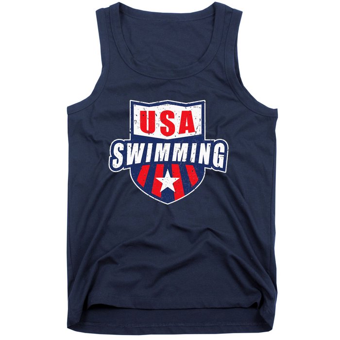 USA Swimming Team Sports Athlete US Swim Aquatic Design Tank Top