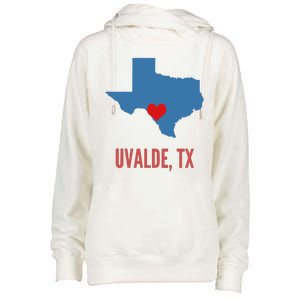 Uvalde Strong Texas Shooting School Womens Funnel Neck Pullover Hood