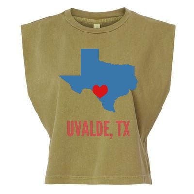 Uvalde Strong Texas Shooting School Garment-Dyed Women's Muscle Tee