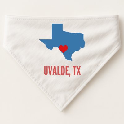 Uvalde Strong Texas Shooting School USA-Made Doggie Bandana