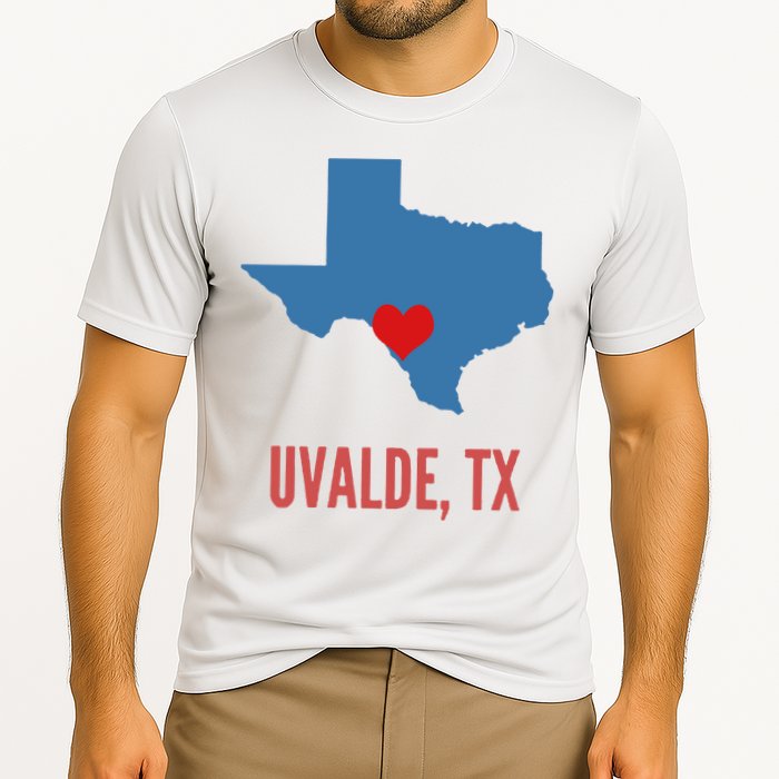Uvalde Strong Texas Shooting School Cooling Performance Crew T-Shirt