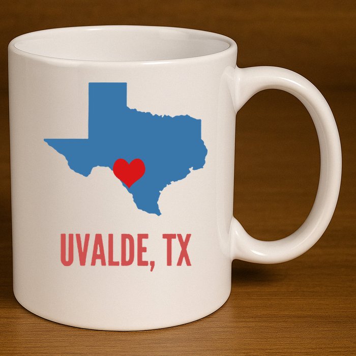 Uvalde Strong Texas Shooting School 11oz C Handle Ceramic Mug