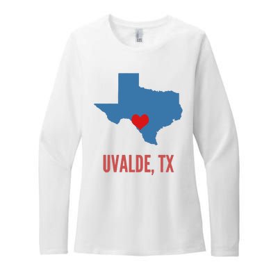 Uvalde Strong Texas Shooting School Womens CVC Long Sleeve Shirt