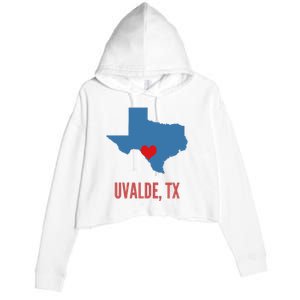 Uvalde Strong Texas Shooting School Crop Fleece Hoodie