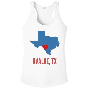 Uvalde Strong Texas Shooting School Ladies PosiCharge Competitor Racerback Tank