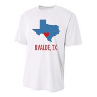 Uvalde Strong Texas Shooting School Youth Performance Sprint T-Shirt