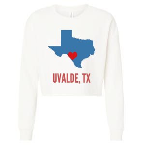 Uvalde Strong Texas Shooting School Cropped Pullover Crew