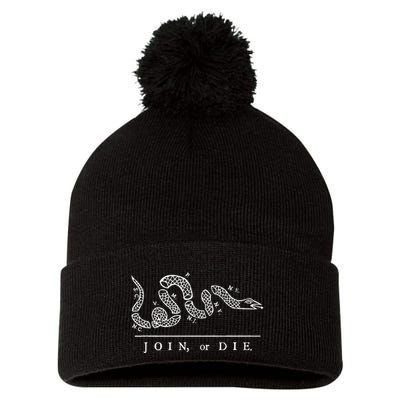 United States Thirteen Colonies Join Or Die Snake Pom Pom 12in Knit Beanie