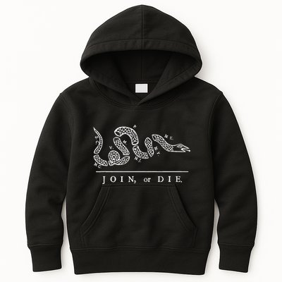 United States Thirteen Colonies Join Or Die Snake Kids Hoodie