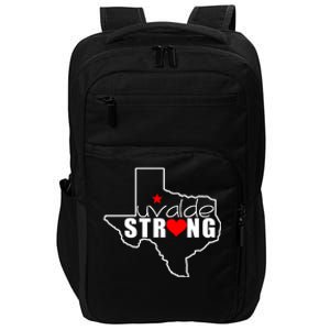 Uvalde Strong Texas Map Heart Impact Tech Backpack