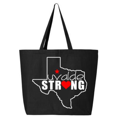 Uvalde Strong Texas Map Heart 25L Jumbo Tote