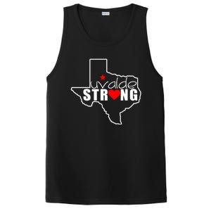 Uvalde Strong Texas Map Heart PosiCharge Competitor Tank