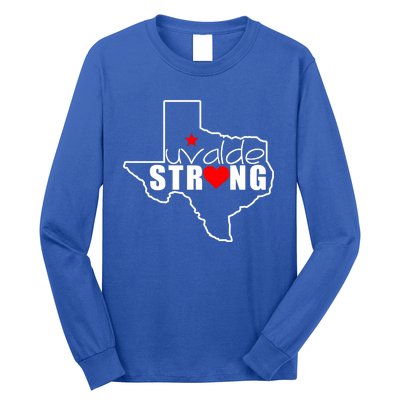 Uvalde Strong Texas Map Heart Long Sleeve Shirt