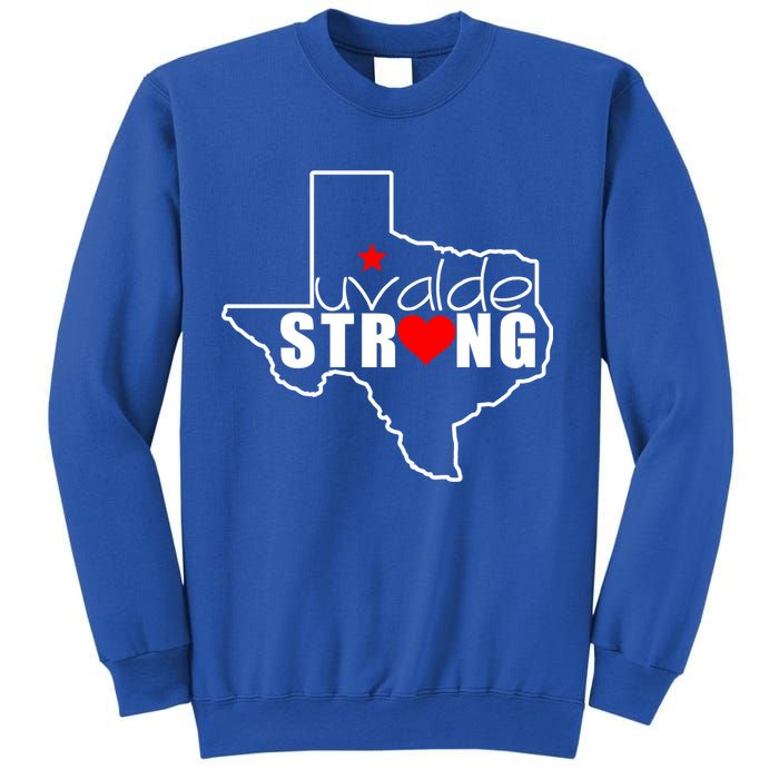 Uvalde Strong Texas Map Heart Sweatshirt