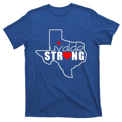 Uvalde Strong Texas Map Heart T-Shirt