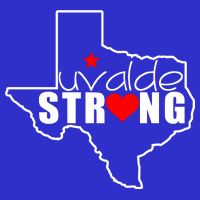 Uvalde Strong Texas Map Heart Button