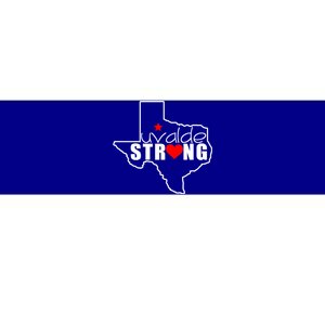 Uvalde Strong Texas Map Heart Bumper Sticker