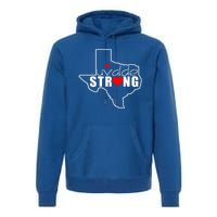 Uvalde Strong Texas Map Heart Premium Hoodie